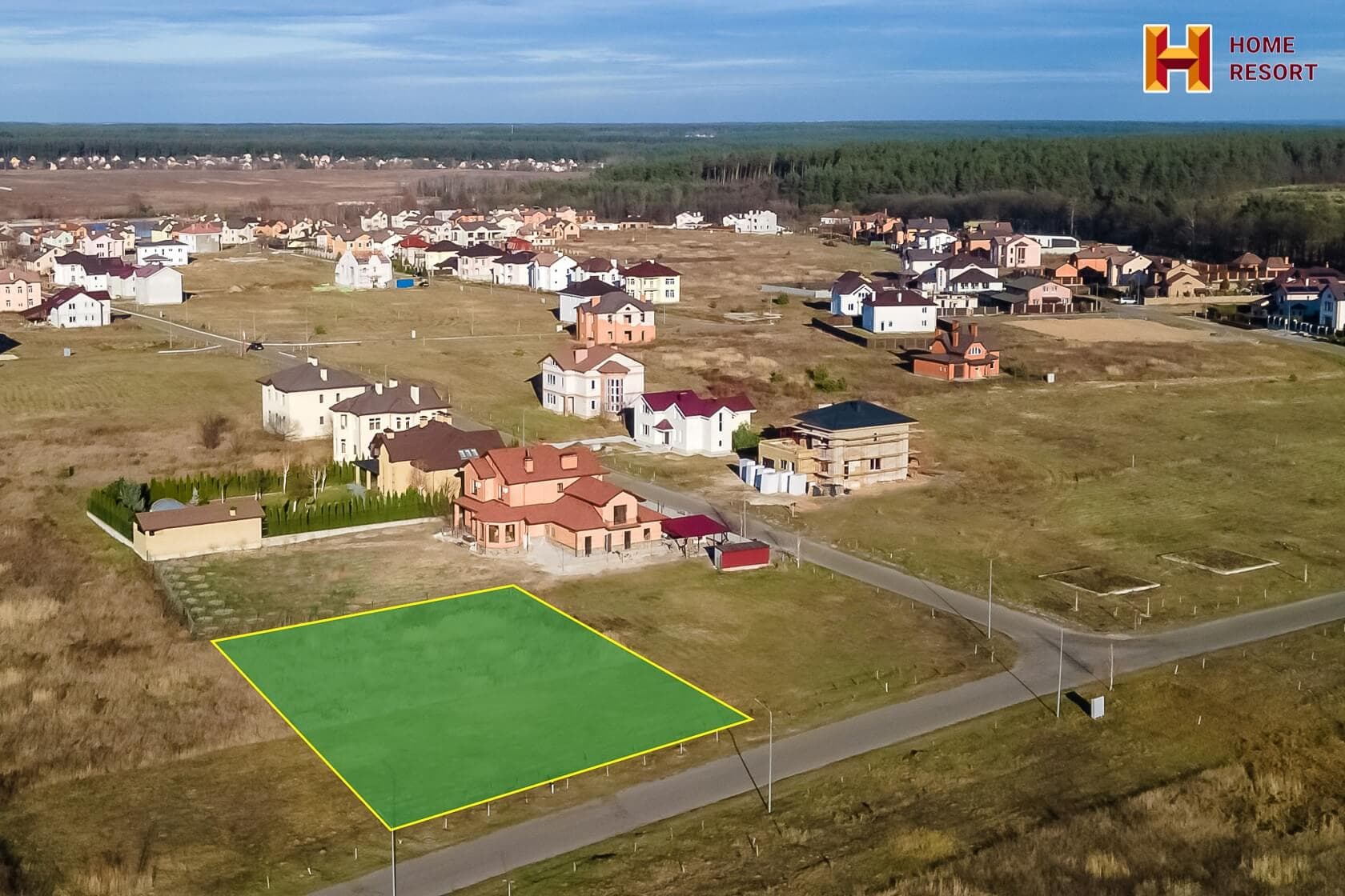 Земельные участки под застройку с коммуникациями | Коттеджный городок «Новая Березовка». Макаровский район. Киевская область